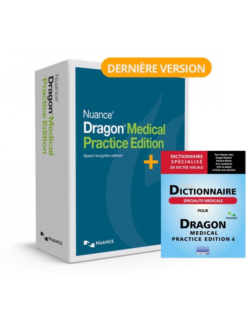 Dragon Medical Practice 4 + Dictionnaire de spécialité